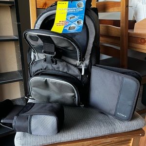 NEW Sony Multifun Camera Case,memory card case,still camera case,and cd/dvd case
